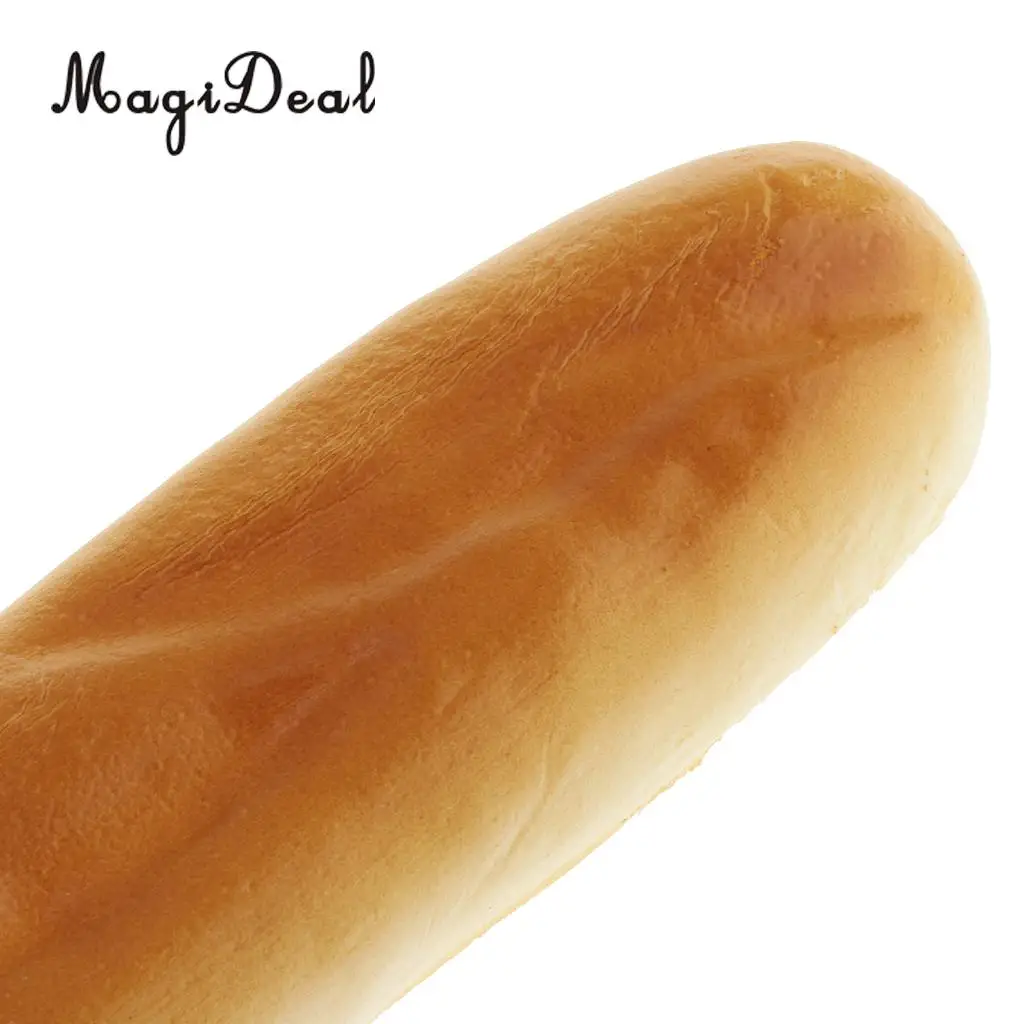 MagiDeal Artificial French Loaf Bread - Decorative Foam Food Fake Bread Desserts Car Bolster Kids Pretend Toy Games Play Props	