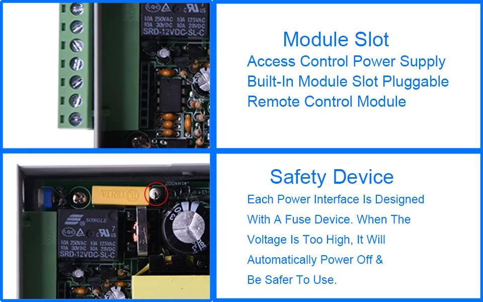 DC 12V 3A Access Control Power Supply Control AC 110~240V  Delay time max 15s High Quality RFID Door Access Control System