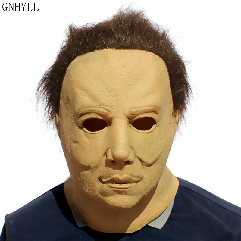 

GNHYLL Halloween Hot Movie Latex Horror Michael Myers Mask Adults Cosplay Full Face Halloween Costume Party Props Masks