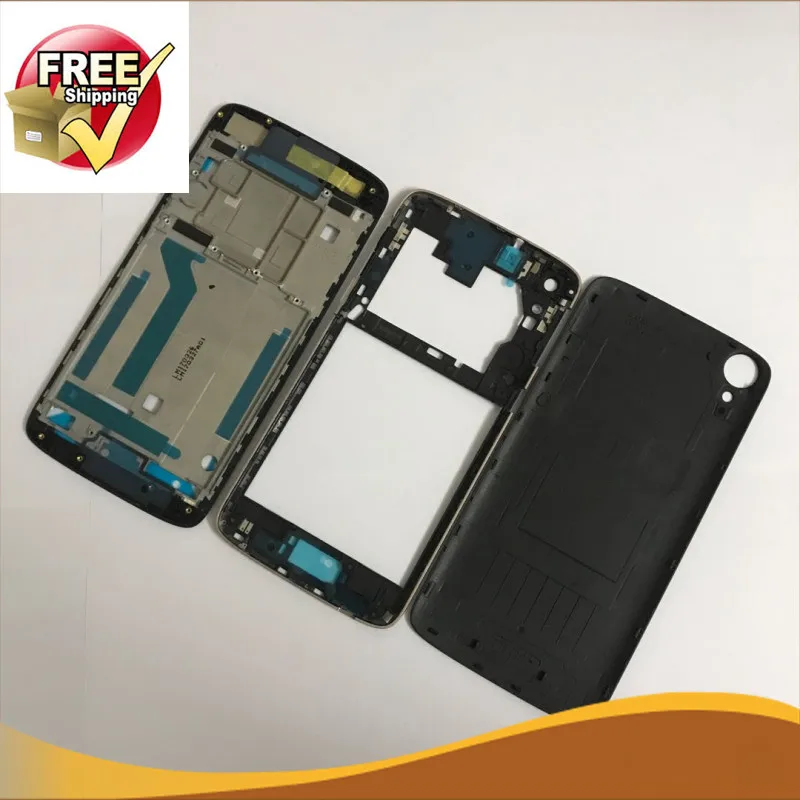 

1 pcs front frame Full Middle Frame Back Cover For HTC Desire 828 830 Rear Housing Battery Case Black White Color Free ship