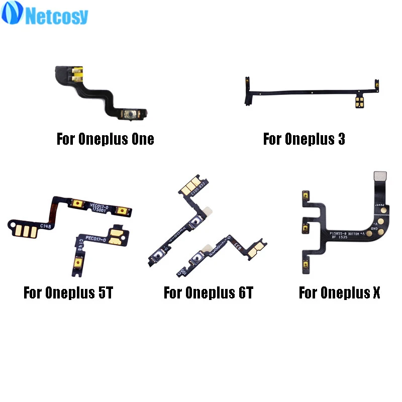 

Netcosy For Oneplus 1 A0001 3 A3000 5T A5010 6 A6013 Power On/Off Button Flex Cable Replacement parts For Oneplus X