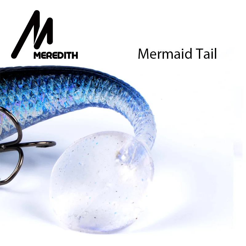 Meredith fishing 4 шт 19,4 г 10 см JXJ15-10 длинный хвост мягкие свинцовые рыболовные приманки Светящиеся рыболовные снасти мягкие приманки воблеры