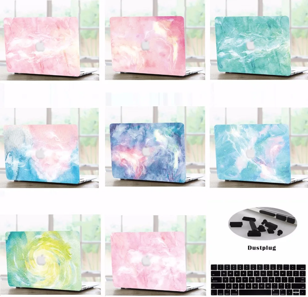 

Laptop Hard Shell Case Keyboard Cover Skin Dust Plugs For 11 12 13 15"Inch Apple Macbook Pro Air Retina Touch Bar A1706 A1708 SR