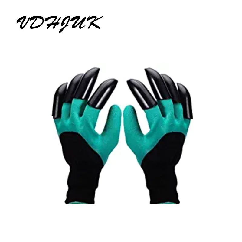 

New Garden Gloves with two hands Fingertips Claws Quick Easy to Dig and Plant Safe for Rose Pruning Gloves Mittens Digging