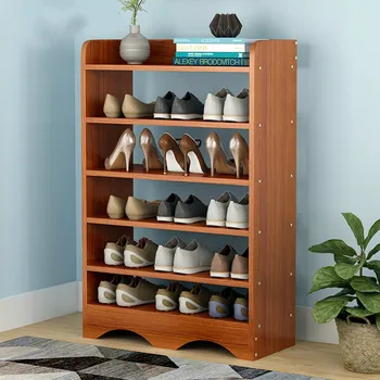 

Shoe rack simple household multi-layer economy multi-function modern Shoe cabinet space dust door small shoe rack