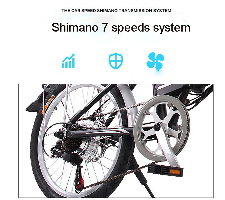 Clearance Electric Bike 48V12.5A Lithium Battery 20inch Aluminum Folding Electric Bicycle 500W Powerful e bike Mountain/ Snow beach ebike 15