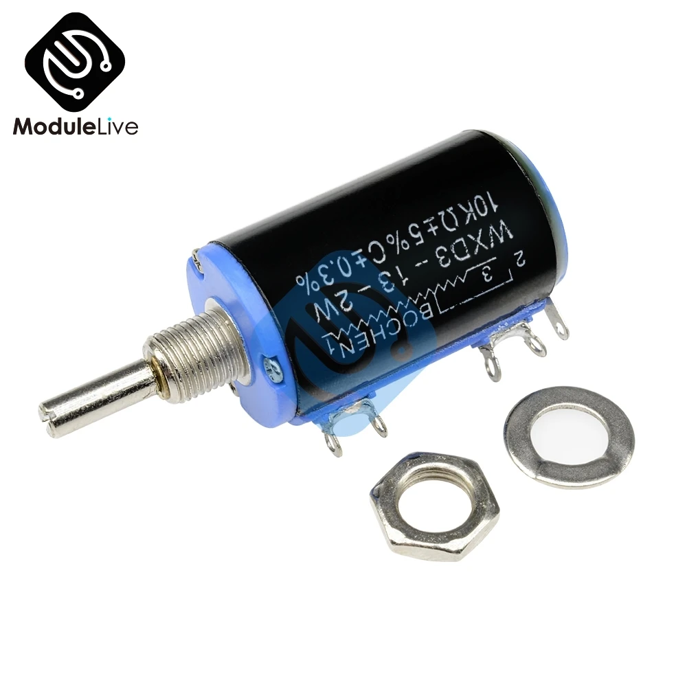 WXD3-13-2W 10K Ом многооборотный потенциометр с проволочной обмоткой регулируемый резистор