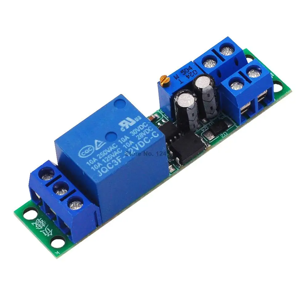 

12V Time Delay Relay Module Car Start Delay Switch with Optocoupler Signal Trigger Time Adjustable