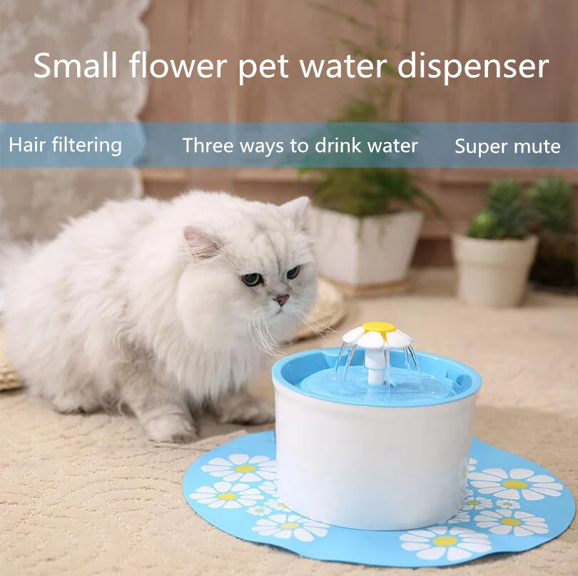 

Automatic Cat Water Fountain For Pets Water Dispenser Large Spring Drinking Bowl Cat Automatic Feeder Drink Filter 1.6L 3 Colors