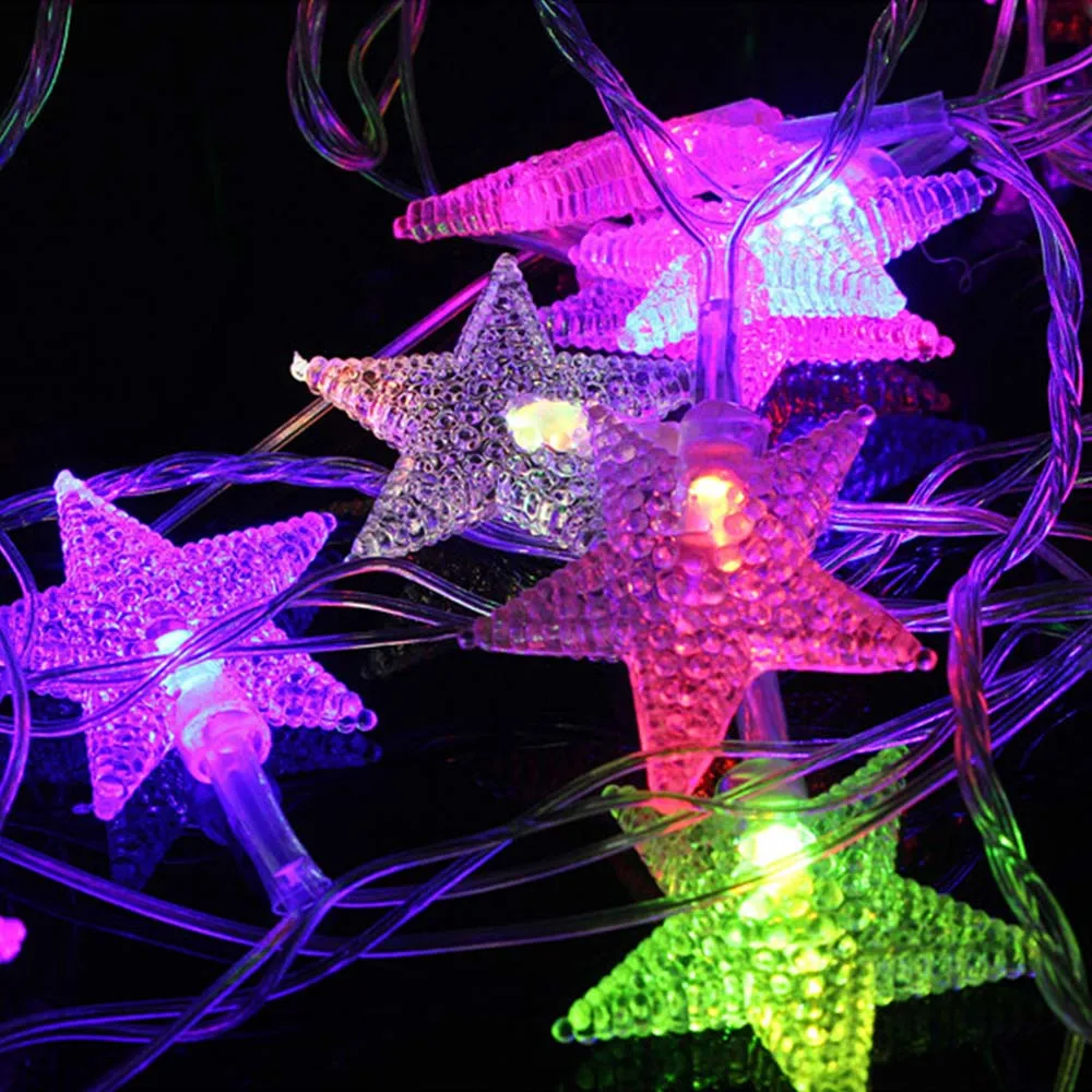 10M 20M 30M 50M Star Decorative Lamp 220V Waterproof Christmas Wedding Party Decoration LED String Fairy Lights