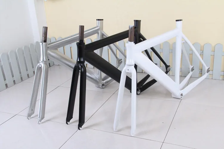 

700C Fixie bike frame road bicycle aluminum alloy frame Fixed Gear Bike frame fork 52cm bicycle frame