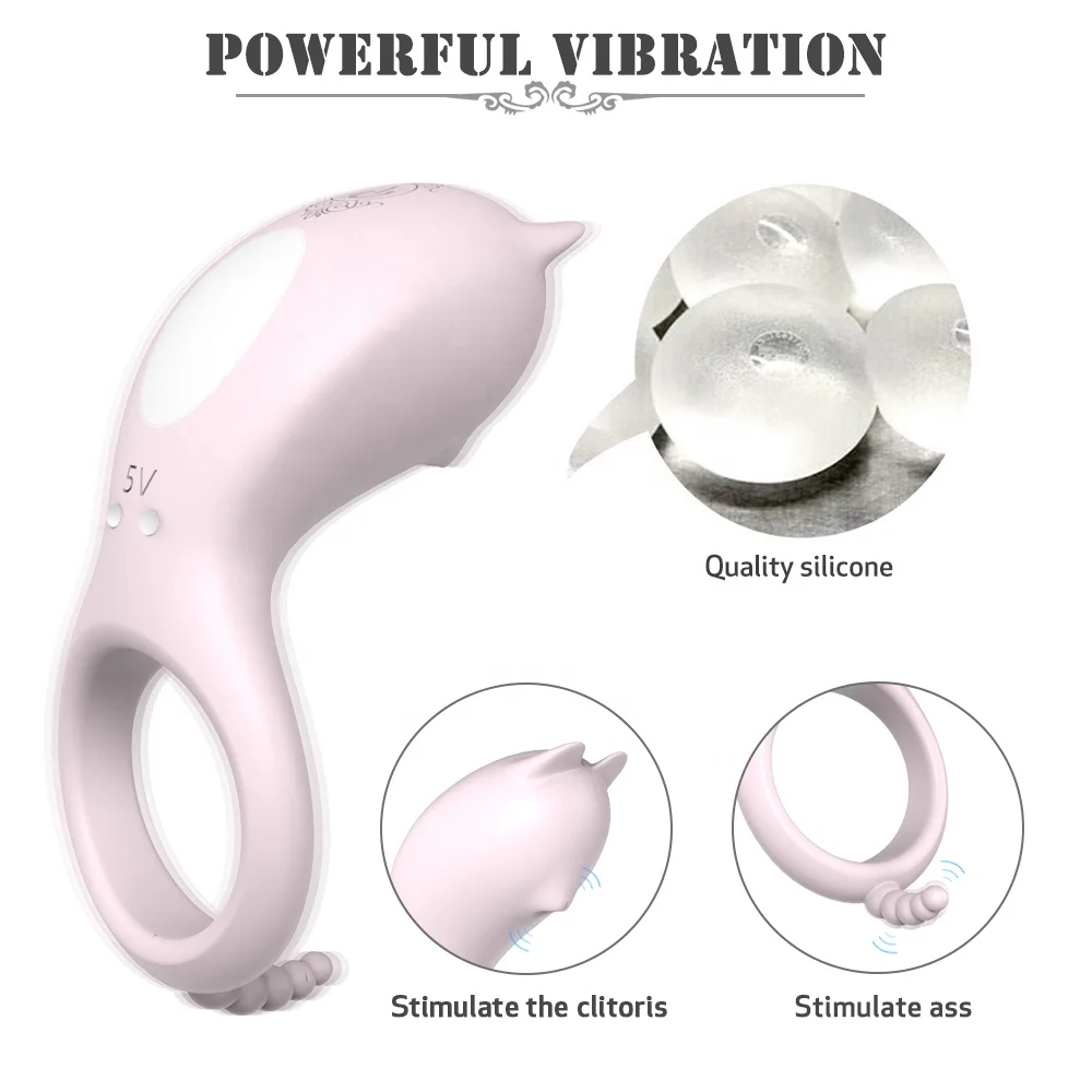 New-Design-Silicone-Vibrator-Cock-Ring-With (3)