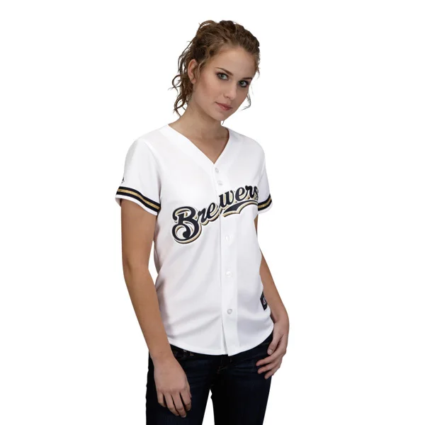 Custom Milwaukee Brewers jersey womens baseball jerseys shirt