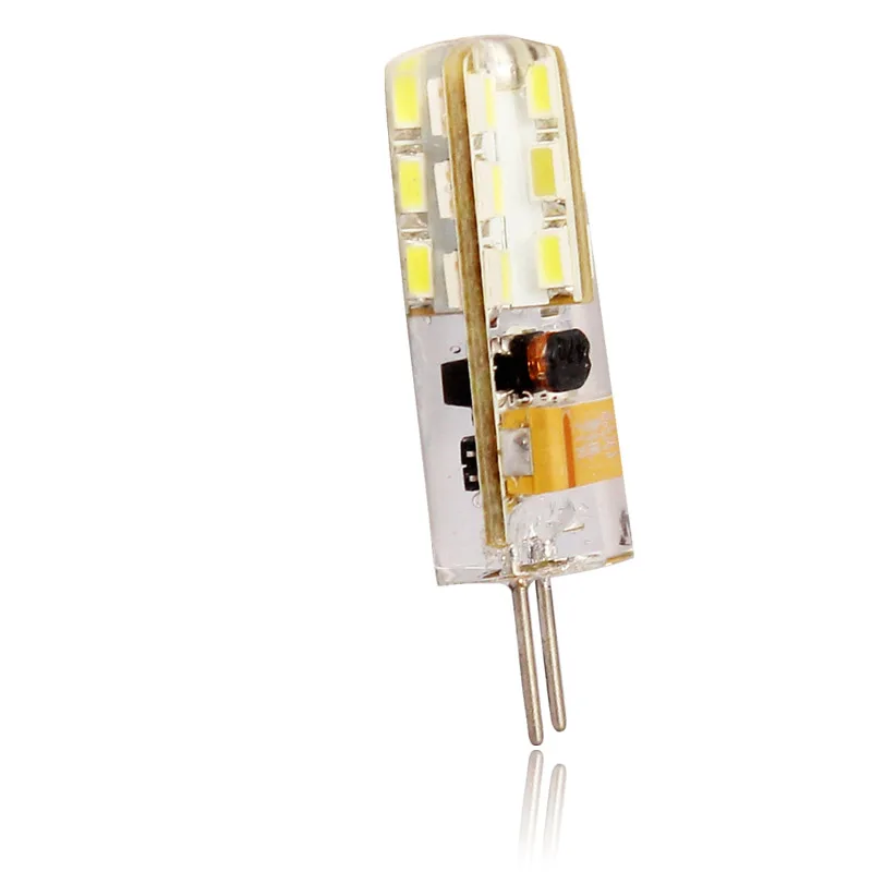 10 шт./лот G4 Светодиодный светильник 2 Вт светодиодный прожектор лампа в кристалле лампа освещения AC DC 12 В 3014 SMD