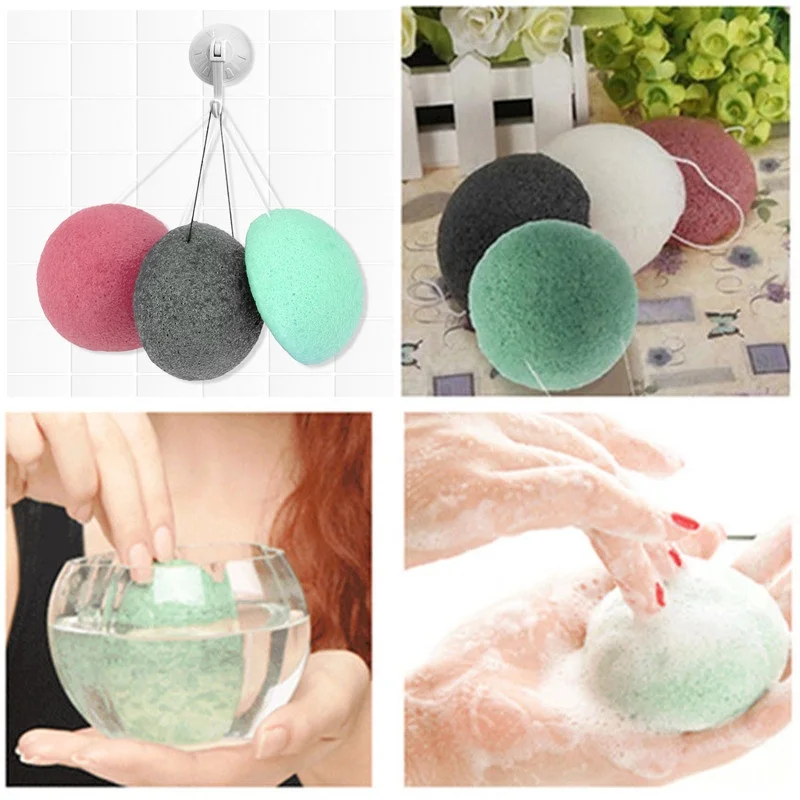 

Face Beauty Cosmetic Puff Natural Konjac Sponge Cleansing Facial Exfoliator Washing Makeup Care Smooth Cosmetic Puff