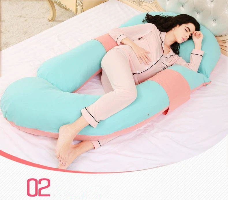 Removable Washable Pregnant Women Body Pillow Leg Waist Support Breastfeeding Maternity Pillow For Mummy Multi-function Cushion