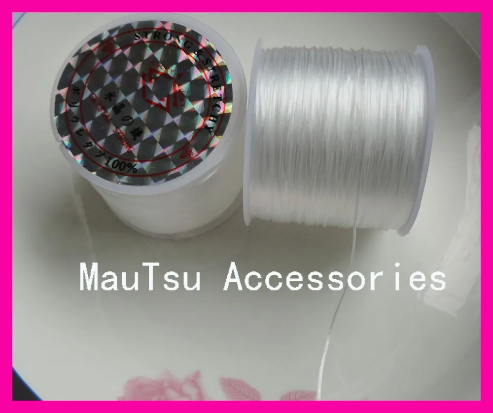 

80meters per roll,high quality white floss elastic threads from Japan, elastic stretch beading cords as jewelry findings