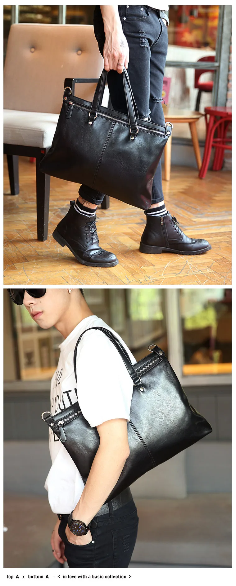 Tidog корейский мужская сумка Fashion business casual портфель