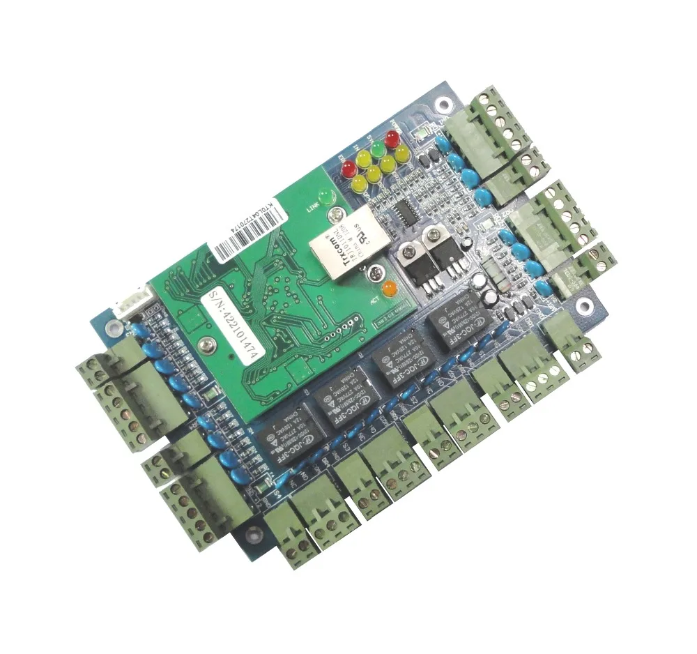 

TCP/IP Network 4 doors Access Control Board comes with free software