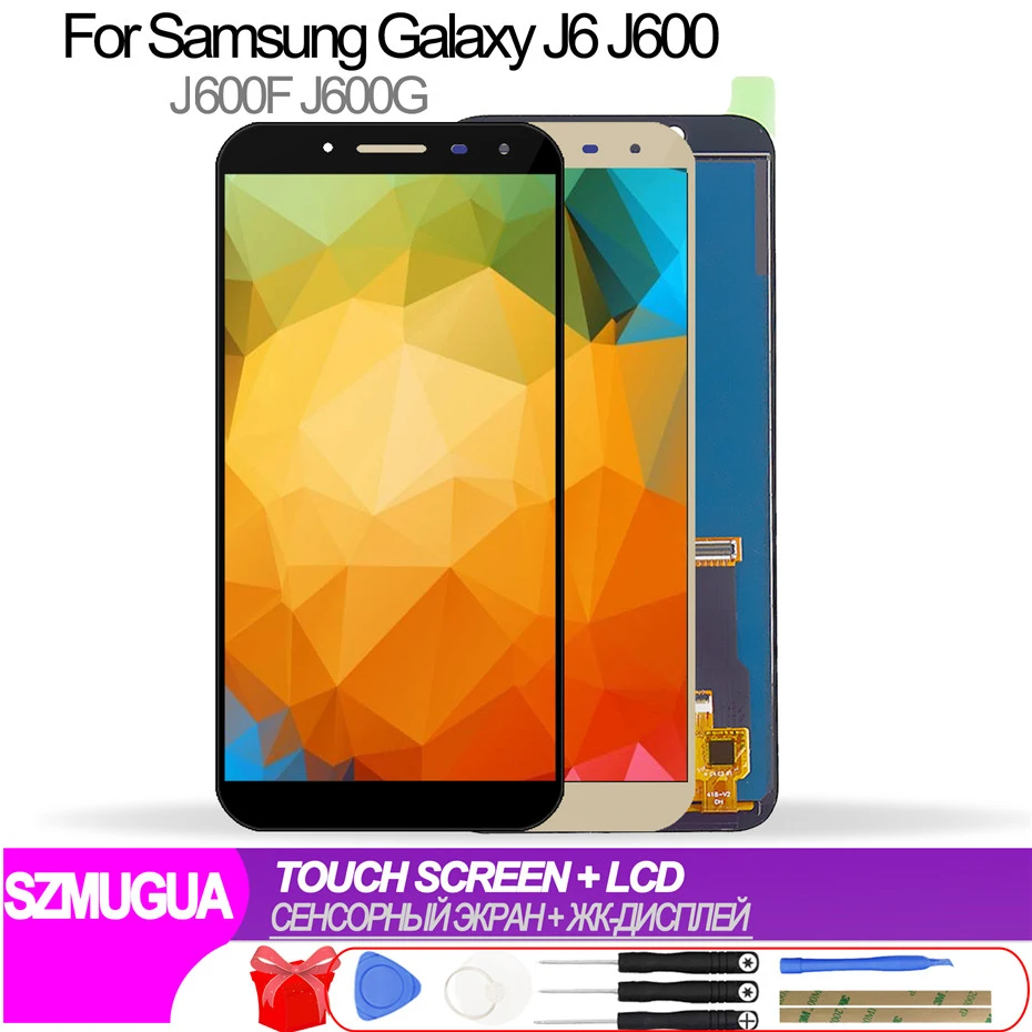 

J600 LCD Display For Samsung Galaxy J6 J600 J600F SM-J600F J600G / DS Touch Screen Digitizer Assembly 1280x720 5.6' TFT LCD