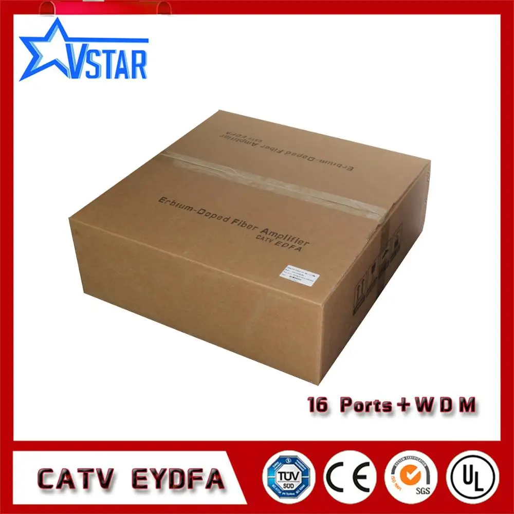 CATV highpower EDFA/EYDFA с WDM для FTTX pon 20dBm каждый порт