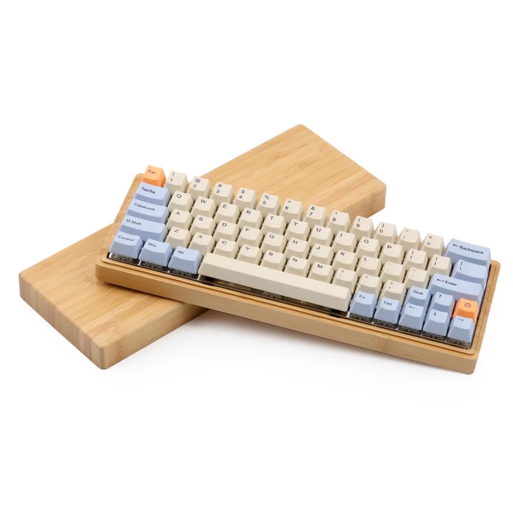 Синий бежевый оранжевый краситель Sub толстый PBT OEM профиль Keycap для dz60 gk64