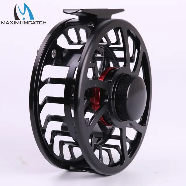 Cheap Maximumcatch Fly Reel Exclusive Super Light HVC 7/8WT CNC Machine Cut Large Arbor Aluminum Fly Fishing Reel