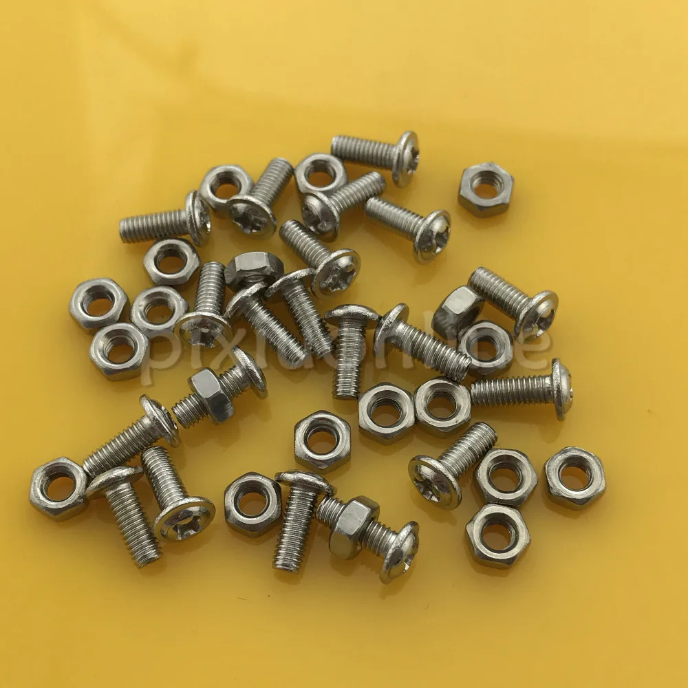 20sets/pack M3*8 Nut and Bolts Set Stainless Steel Screw Nut Russia