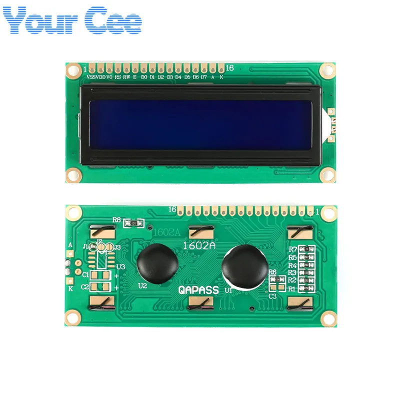 ЖК-модуль 1602 1602A J204A 2004A 12864 12864B ЖК-дисплей модуль Синий желто-зеленый экран дисплей IIC IEC 3,3 V/5 V для Arduino