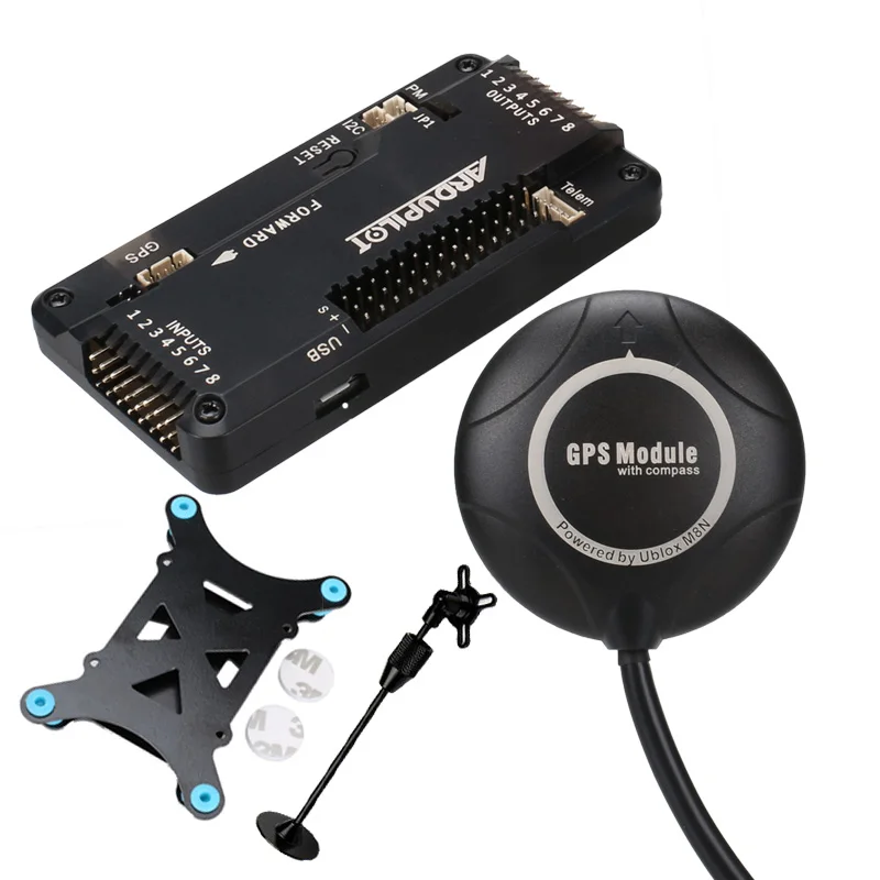 APM2.8 APM 2,8 Контроллер полета Ardupilot+ M8N gps встроенный компас+ gps подставка+ амортизатор для радиоуправляемого мультикоптера