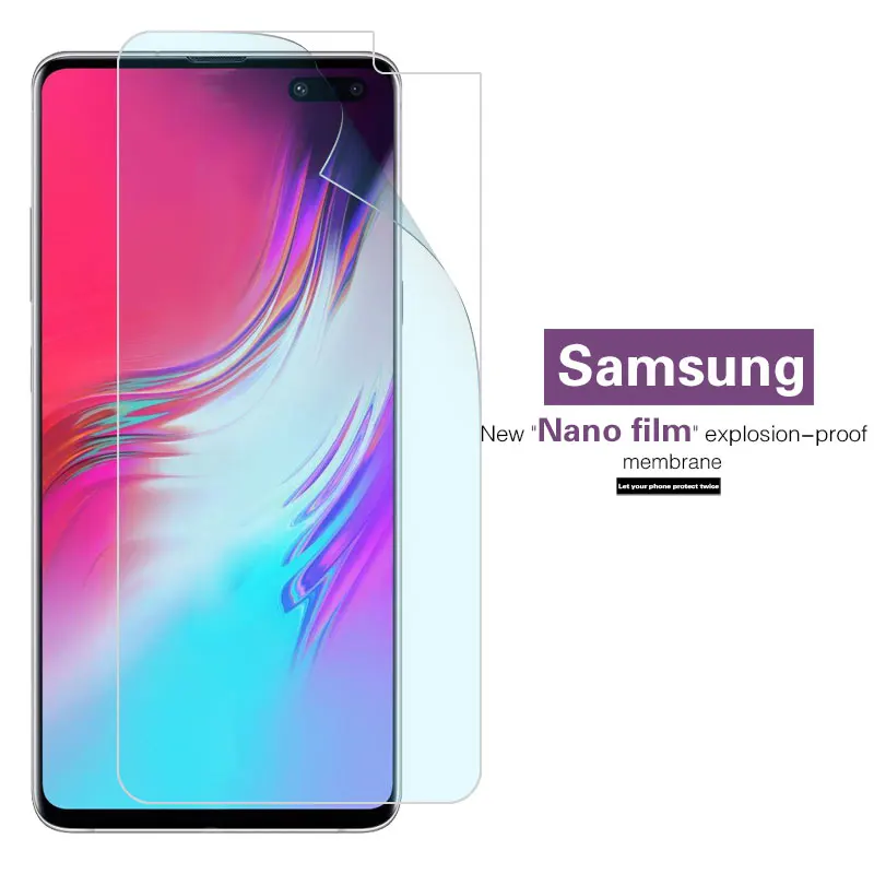 Взрывозащищенная нано мягкая пленка для Samsung Galaxy S10 + Plus S10Plus SD855 Exynos G975N S10E Защитная