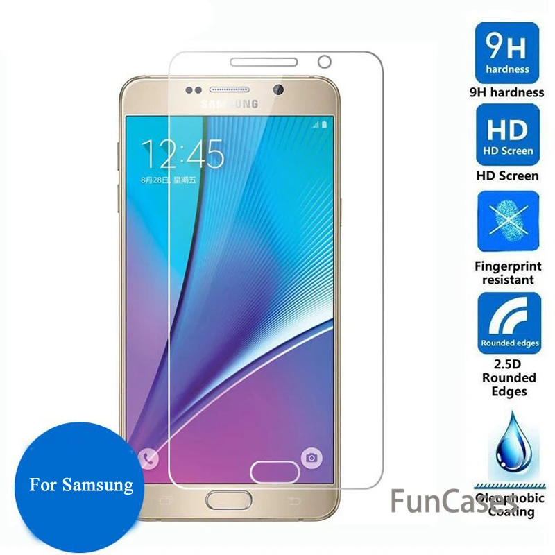 

9H Tempered Glass For Samsung Galaxy J5 2016 J3 A3 A5 J1 Mini S6 S5 S4 S3 Mini Note 5 4 3 2015 2016 Screen Protector Glass Film