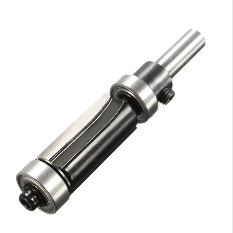 1pc Carbide Top & Bottom Bearing Flush Trim Pattern Router Bit 1/4'' Shank For Woodworking Tool