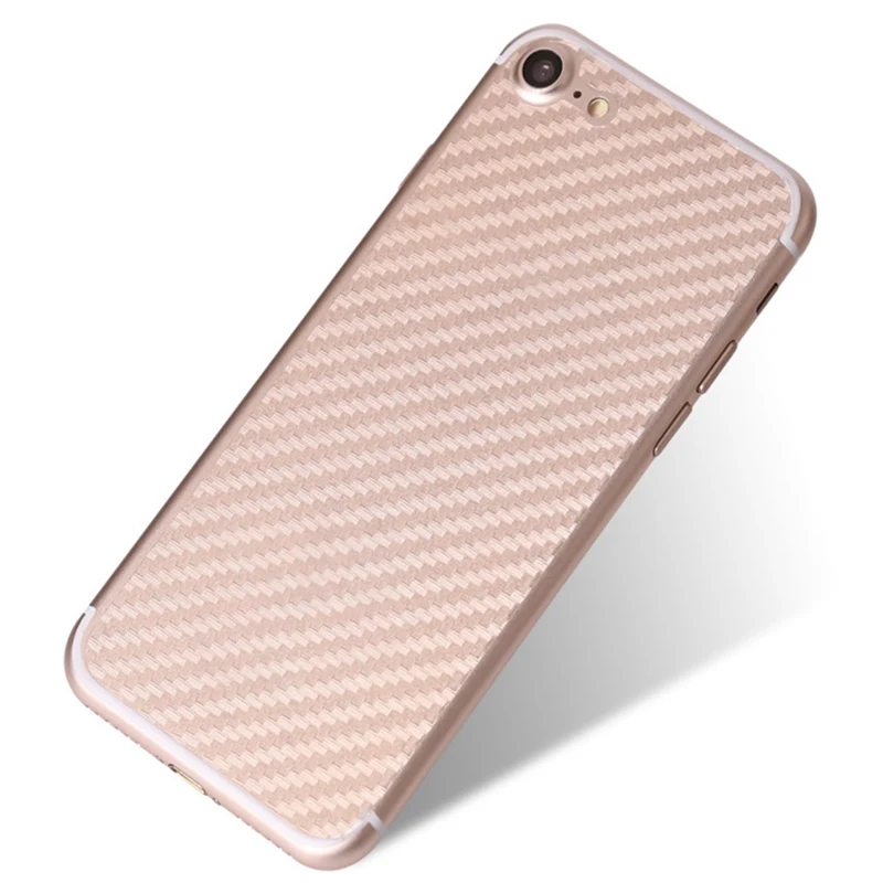 Наклейки на заднюю панель из углеродного волокна для Apple iPhone 6 6S 7 8 X Plus наклейки