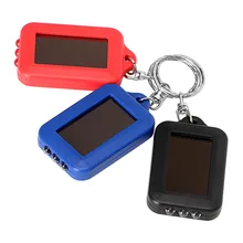 ITimo Rechargeable Keychain Light Emergency Light Solar Power Torch For Camping Hiking Portabe Lighting 3 LED Flashlight