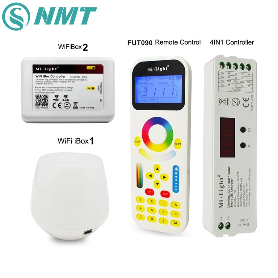 

2.4G Mi Light Wireless WIFI LED Controller For RGB Strip Bulb Lamp Internet Remote Controller Compatible with IOS Android APP