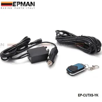 Wireless Remote control 12ft Wiring Harness For Exhaust Muffler electric Valve Cutout System Dump EP-CUTXS-YK