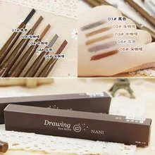 Спиннинг треугольник двойной карандаш для бровей водонепроницаемый и от потения автоматический карандаш для бровей с карандаш для бровей