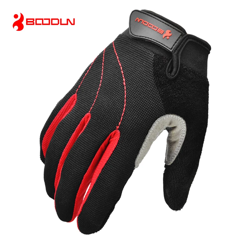 

BOODUN Cycling Gloves Full Finger Long Gel Polyester Silicone Sport Shockproof MTB Bike Screen Man Woman Bicycle Sponge Gloves