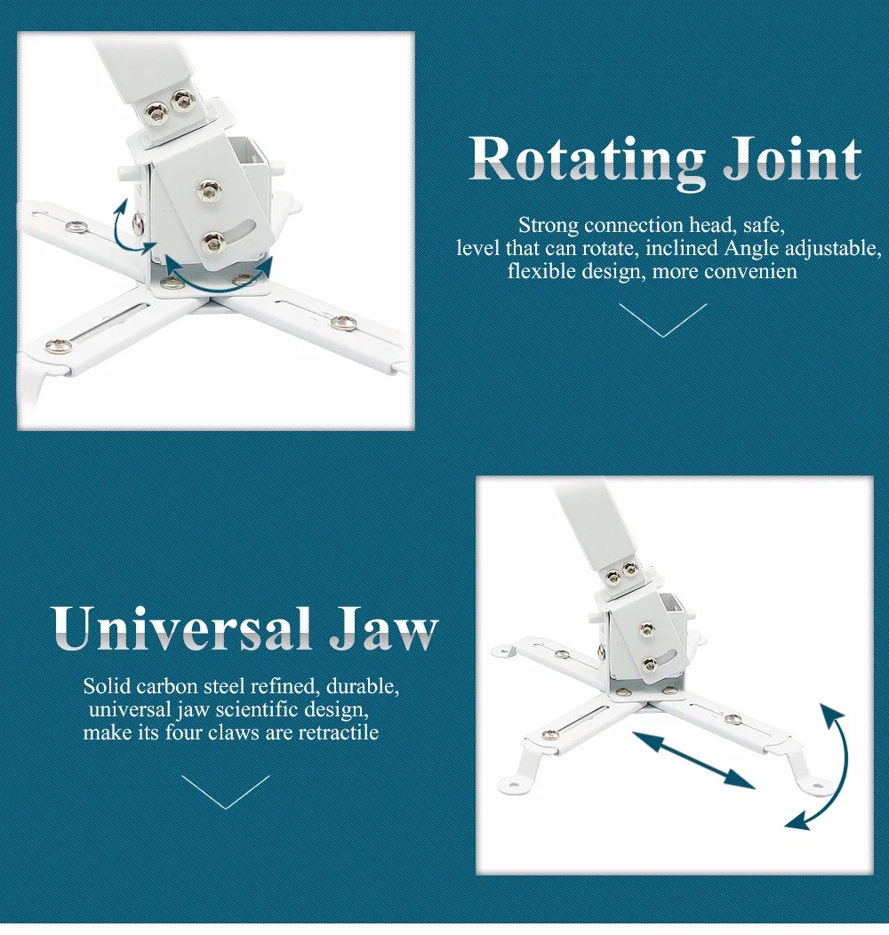 AAO кронштейны для проектора, регулируемое потолочное крепление для проектора, нагрузка 15 кг, кронштейн для проектора YG600 HD, подставка для проектора