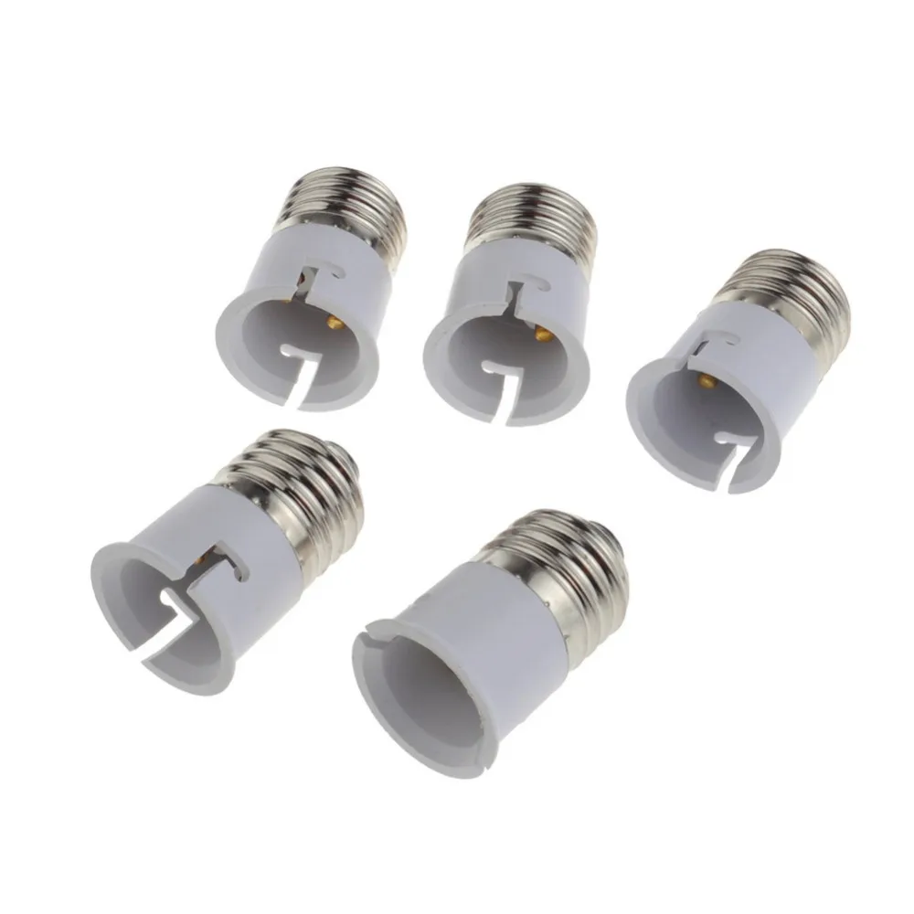 

Neewer 5PCS E27 TO B22 BASE SOCKET LED HALOGEN LIGHT LAMP BULB ADAPTER CONVERTER HOLDER