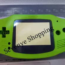 Ремонт Запчасти Корпус для Game boy Advance Игровая приставка GBA аксессуары случаях кнопочная панель Стикеры Зеленый цвет