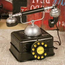 D, американская Ретро винтажная телефонная модель, реквизит для съемки, украшение для окна кафе, дизайн шкафа