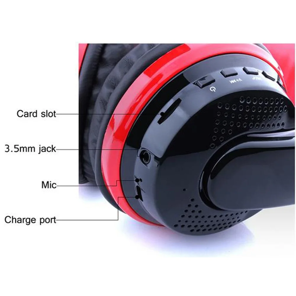 Noise Cancelling Bluetooth Headphones with Microphone Hi Fi Wireless Headphones Over Ear for Travel Work TV Computer Iphone