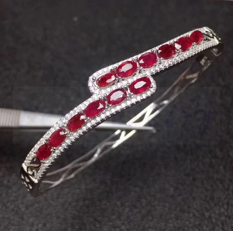 Натуральный настоящий Сапфировый Браслет,, серебро 925 пробы, 0.4ct* 12 шт, драгоценный камень для мужчин или женщин, ювелирные украшения# L18062113X