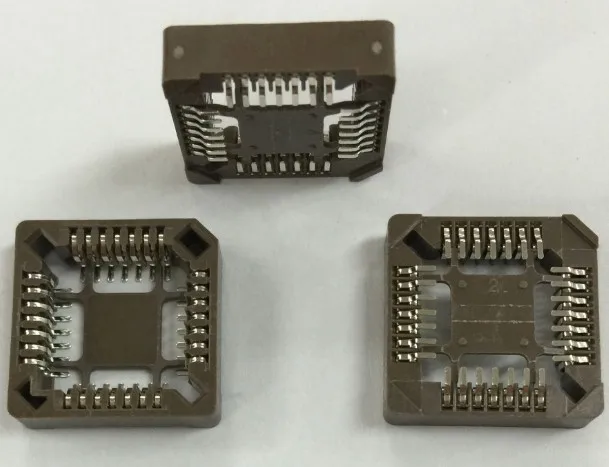 SMD IC Блок 28 P 32 44 52 68 84P PLCC44 PLCC28 PLCC32 PLCC52 PLCC68 PLCC84 коричневое сиденье ядра чип PLCC разъем
