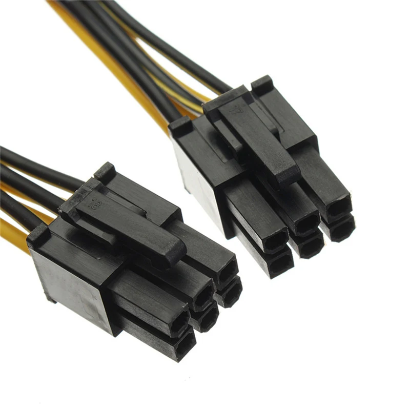 En-Labs PCIe 6pin Male to Male PCI-E Power Cable for GPU Power Supply Breakout Board Adapter for Ethereum Mining ETH ZEC