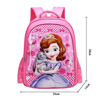 

Lovely Cartoon Princess Schoolbag Character Backpack for Children Printing School Bags Kids Mochila Infantil
