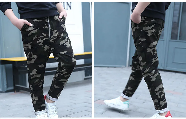 fashion camouflage boy mid elastic waist pants 2018 spring autumn kids pants boys trousers children teenage boys clothing 5 6 7 8 9 10 11 12 13 14 15 years little big teenage boys spring school pants for kids bottom clothes (13)