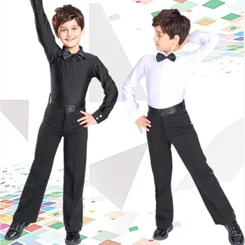 

Boys Latin Dance Costumes Top and Pant Children's National Standard Costumes Kids Standard Stipulate Latin Dance Uniforms B-6990